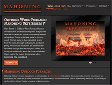 Tablet Screenshot of mahoningoutdoorfurnaces.com